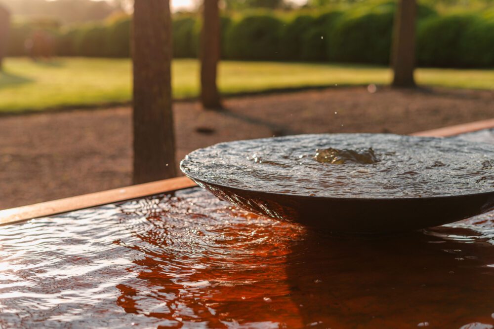 ADEZZ Corten Water Table with bowls